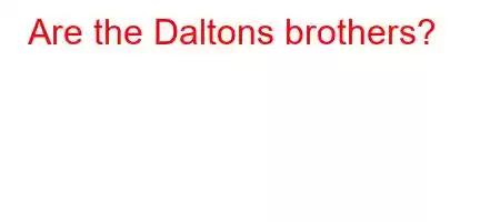 Are the Daltons brothers?