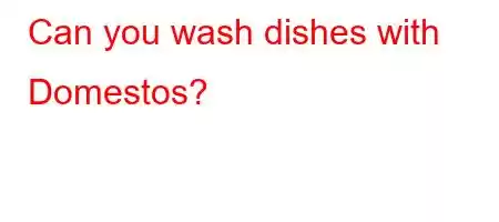 Can you wash dishes with Domestos?