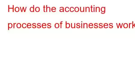 How do the accounting processes of businesses work