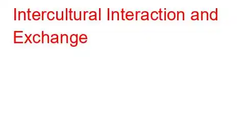 Intercultural Interaction and Exchange