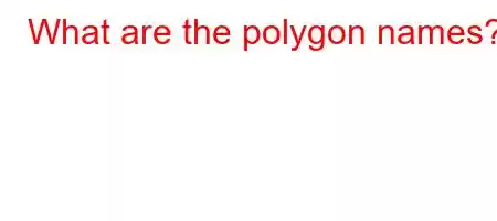 What are the polygon names