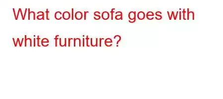 What color sofa goes with white furniture