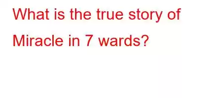 What is the true story of Miracle in 7 wards