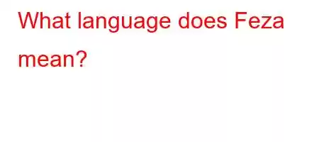 What language does Feza mean?