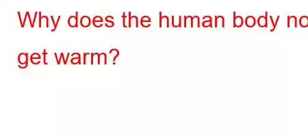 Why does the human body not get warm?